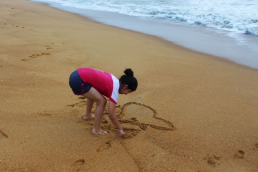 what to do in galle write in sand