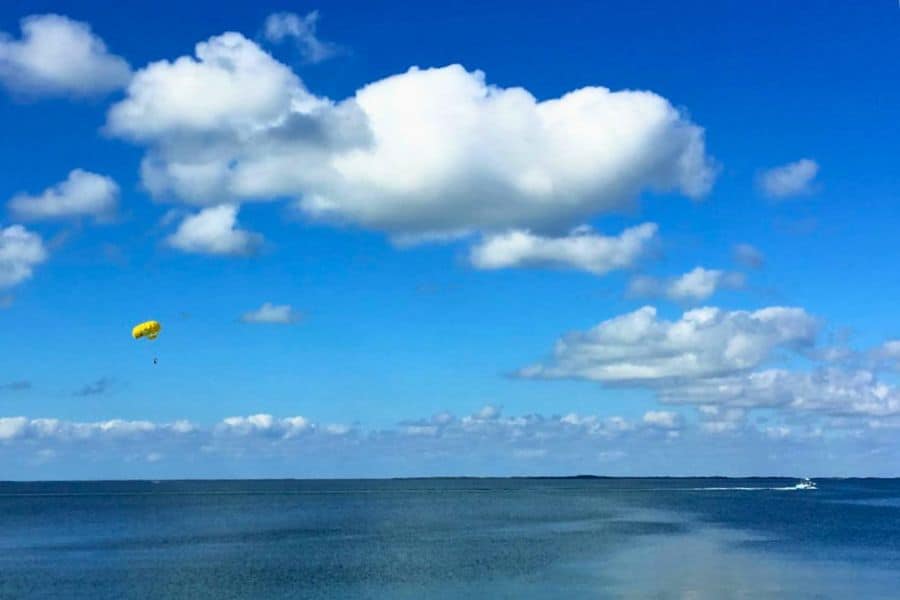 itinerary florida key largo parasailing