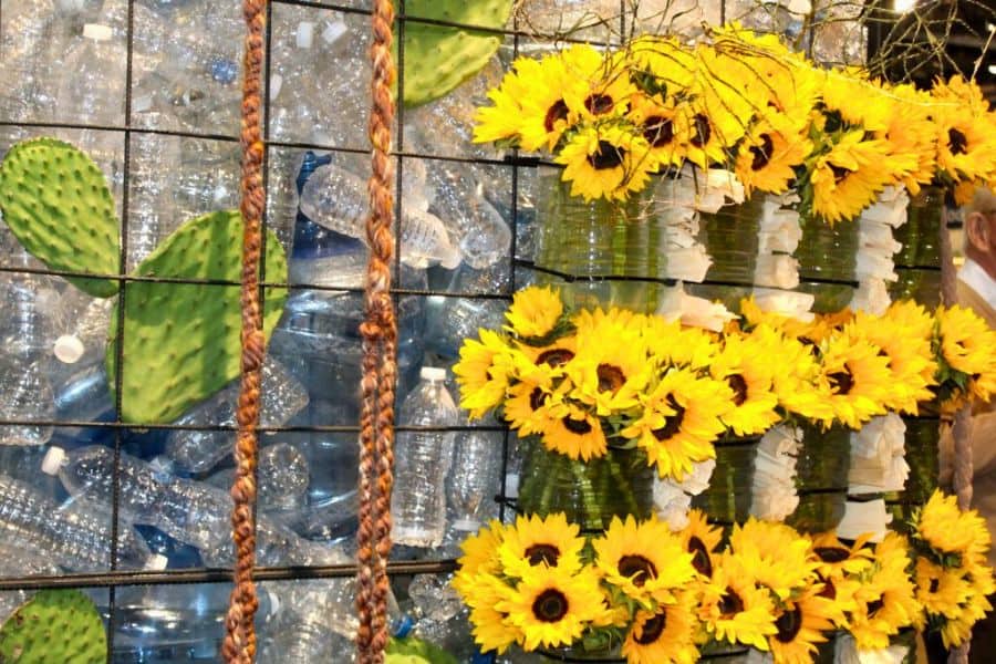 philadelphia flower show mexico plastic bottles