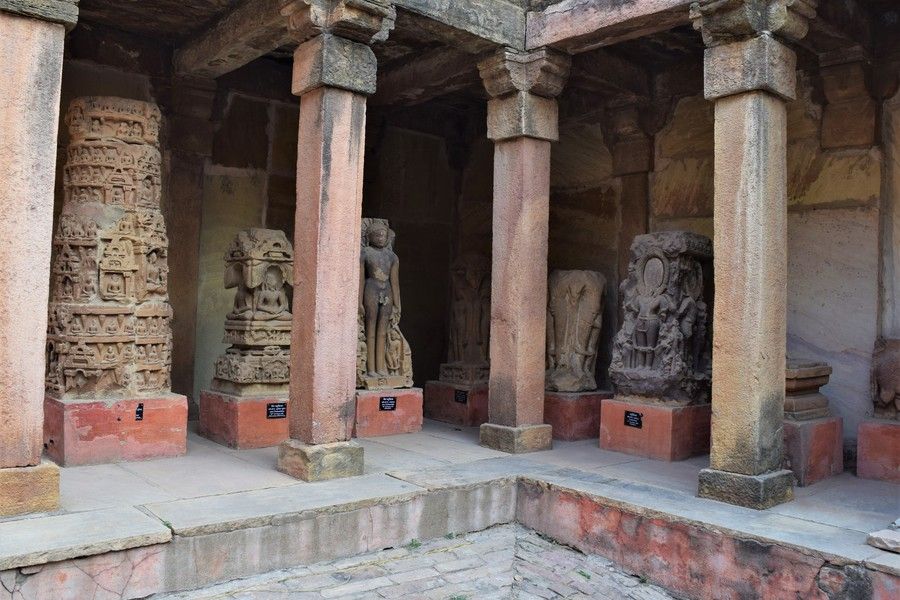 artifacts antique sculptures Gujari Mahal