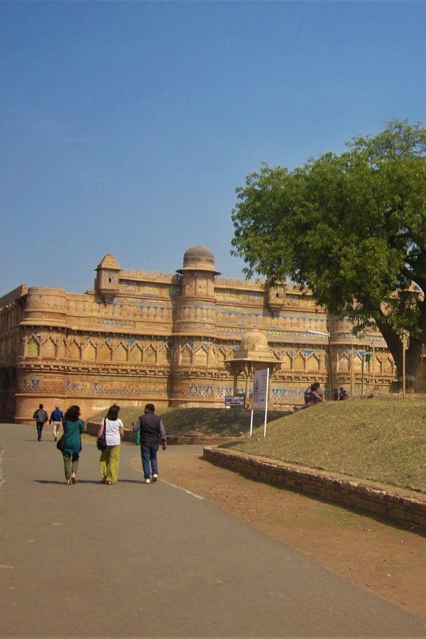 Entrance Man Mandir Palace Gwalior Fort 