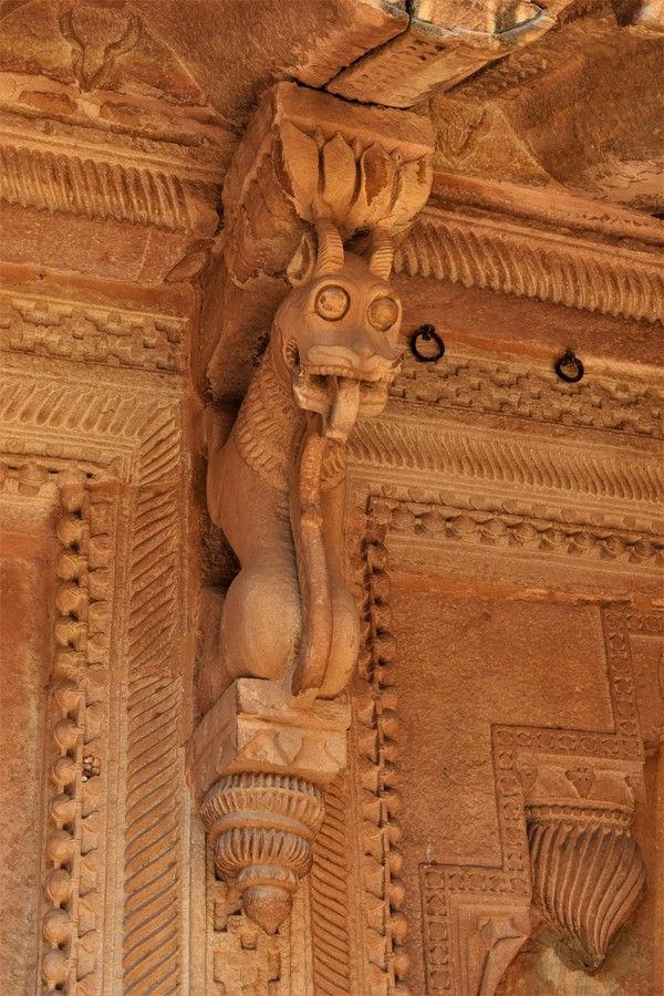 Chinese Dragon Courtyard of Man Mandir Palace Gwalior Fort