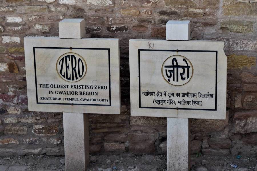 The oldest temple of zero gwalior fort chaturbhuj temple