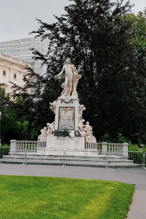 Mozart Monument Burggarten Vienna