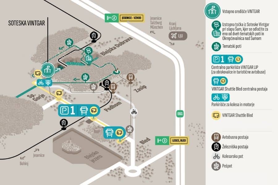 vintgar gorge map