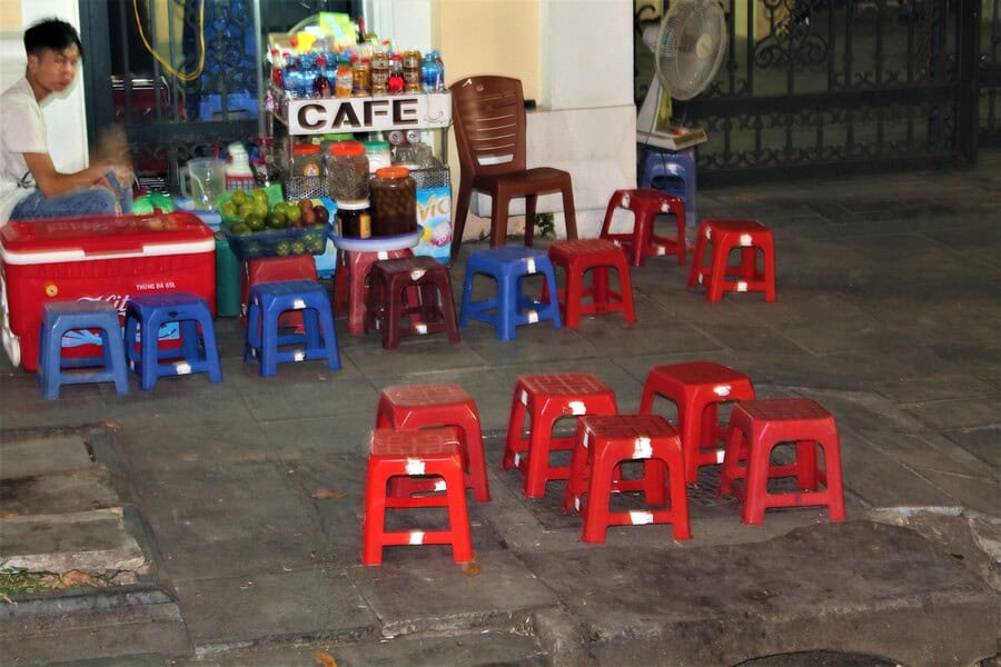 Vietnam street cafes