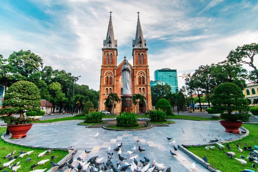 ho chi minh notre dame cathedral saigon