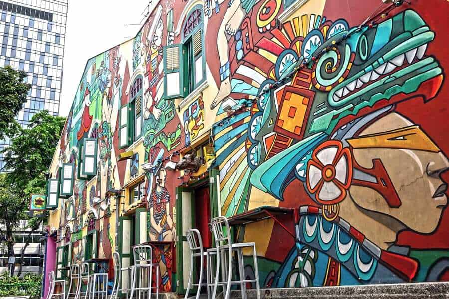 wall murals haji lane singapore