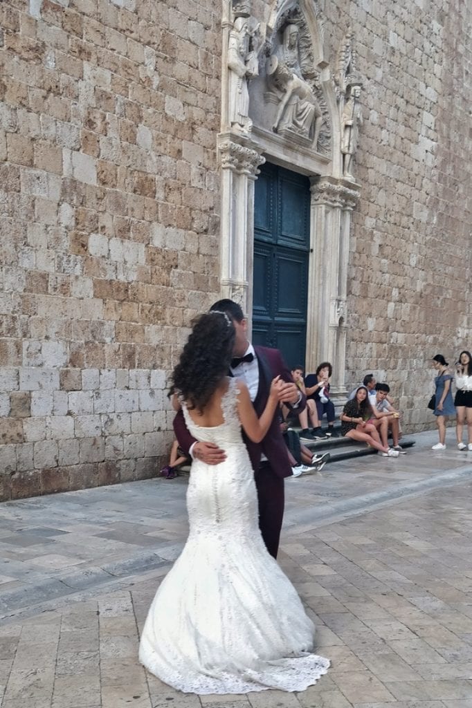 couple dancing at stradun street dubrovnik old town