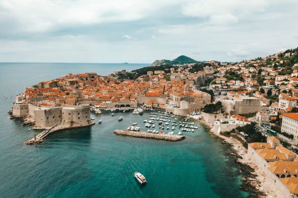 view from park orsula dubrovnik croatia