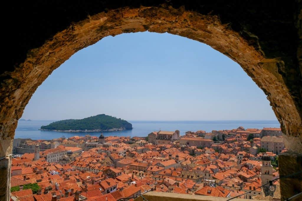 views over dubrovnik from Minčeta Tower