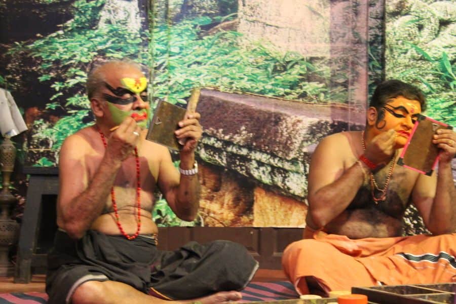 kathakali elaborate makeup in kochi