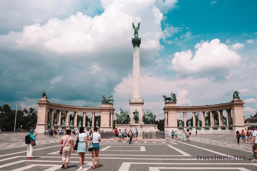 heroes square budapest hungary