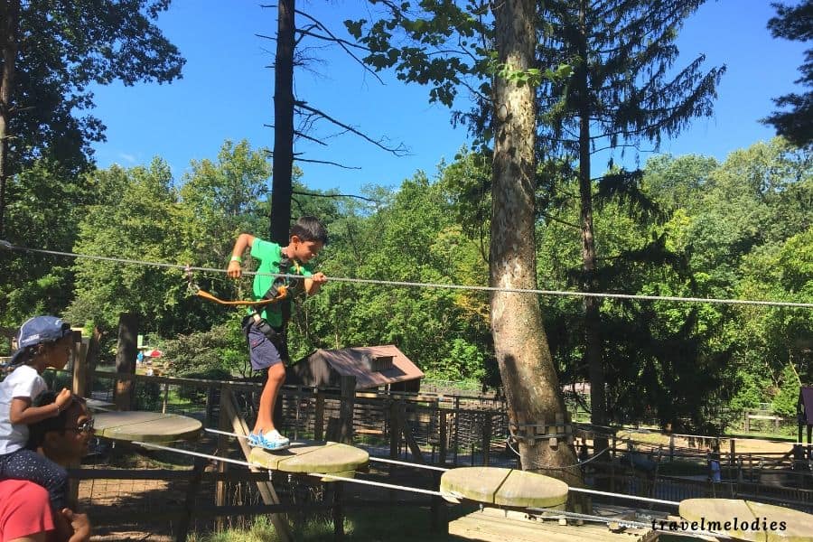 Treetop Quest and Treetop Adventures Philadelphia with kids