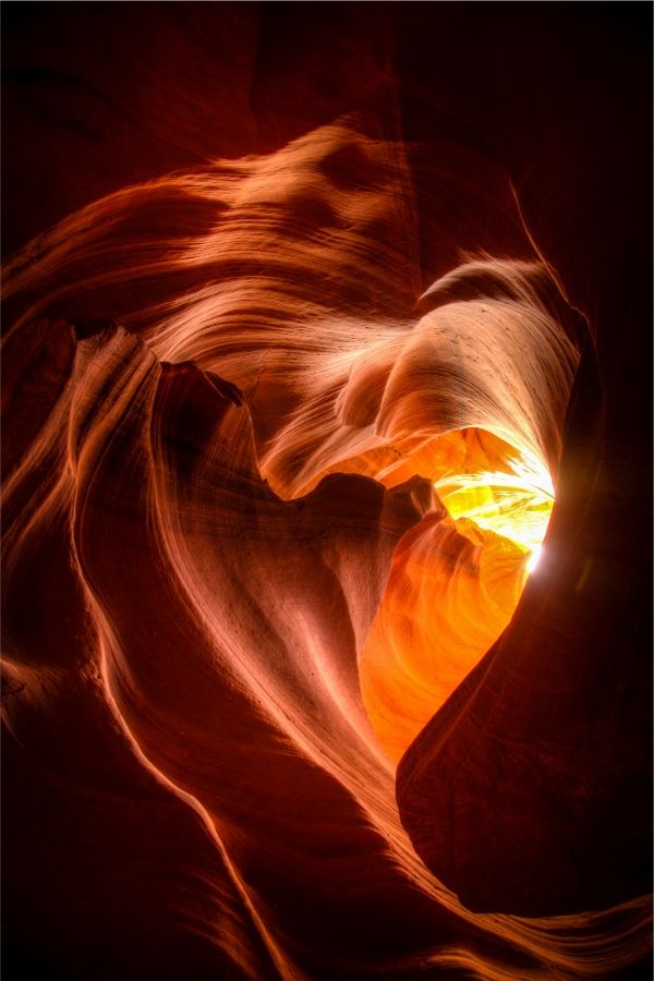antelope canyon heart shape