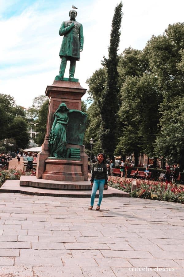 espa esplanadi park helsinki statue of Johan Ludwig Runeberg