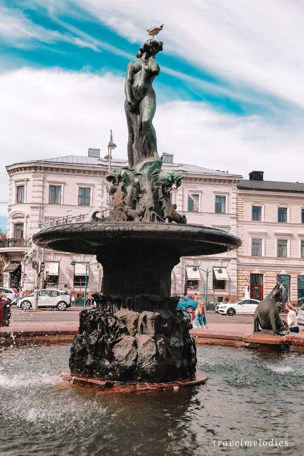 havis amanda mermaid statue and fountain helsinki