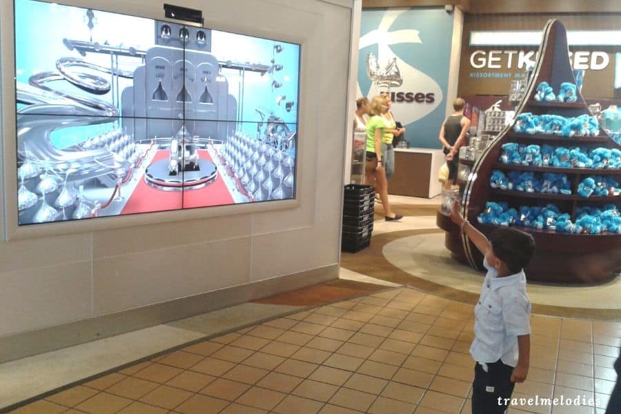 Interactive game at Hershey chocolate world
