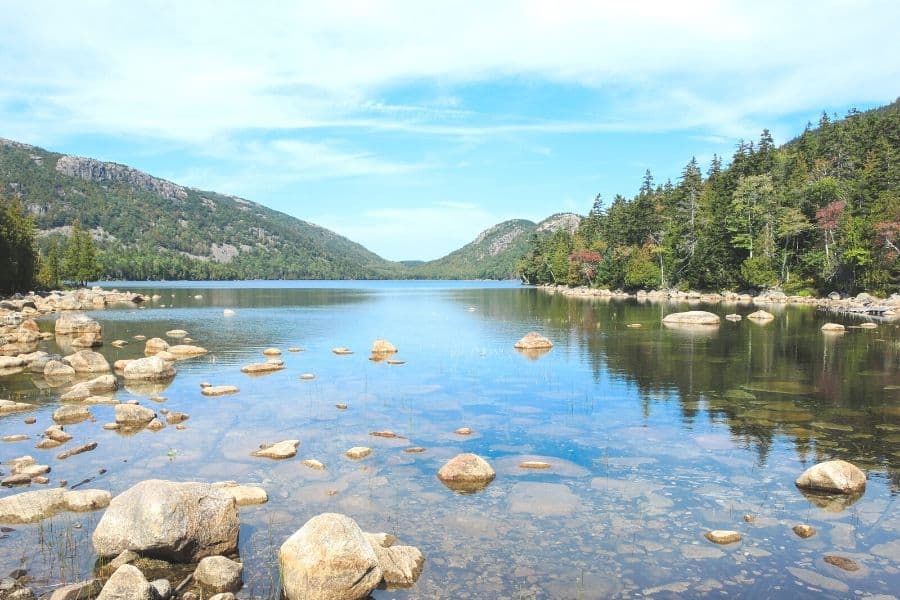 Jordon Pond at Acadia National Park Maine