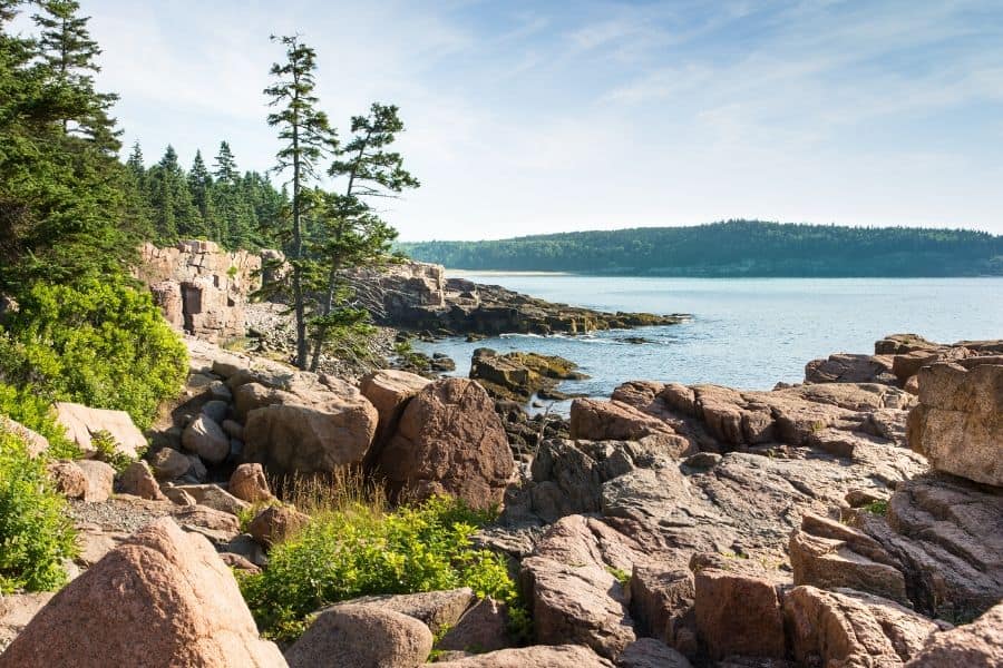 Acadia National Park rugged coastline Maine 