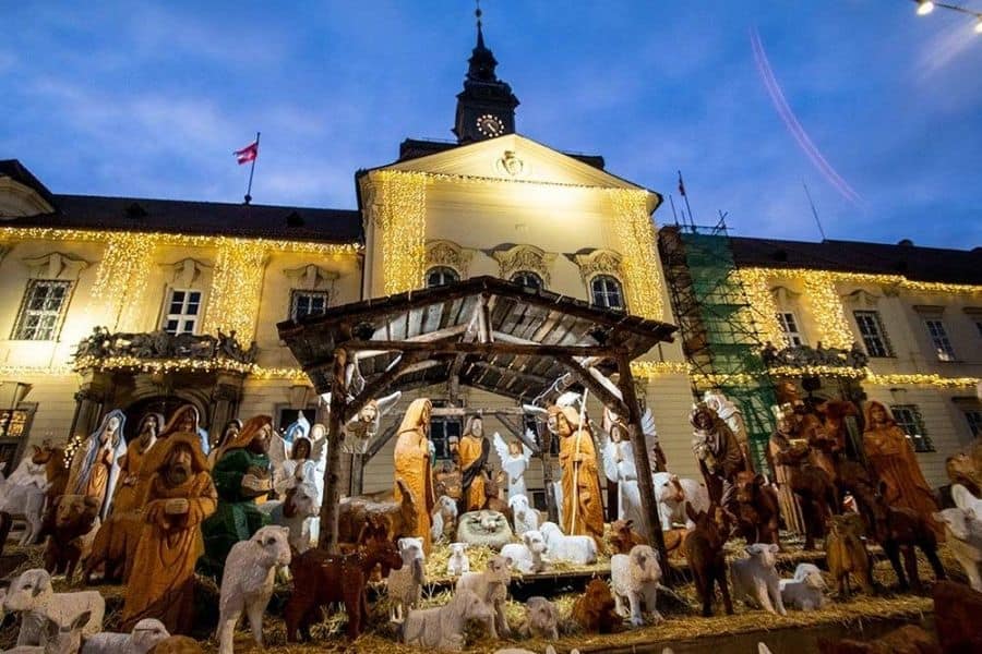 brno christmas market nativity czech republic