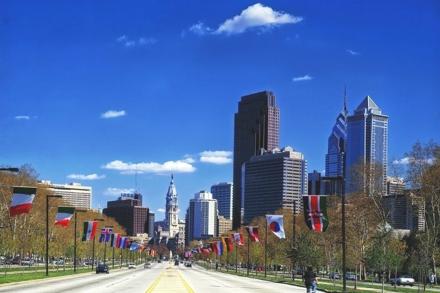 benjamin franklin parkway philadelphia