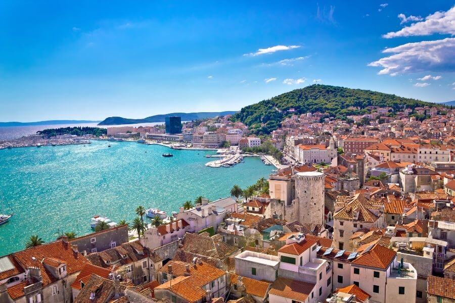 view from marjan hill split croatia itinerary