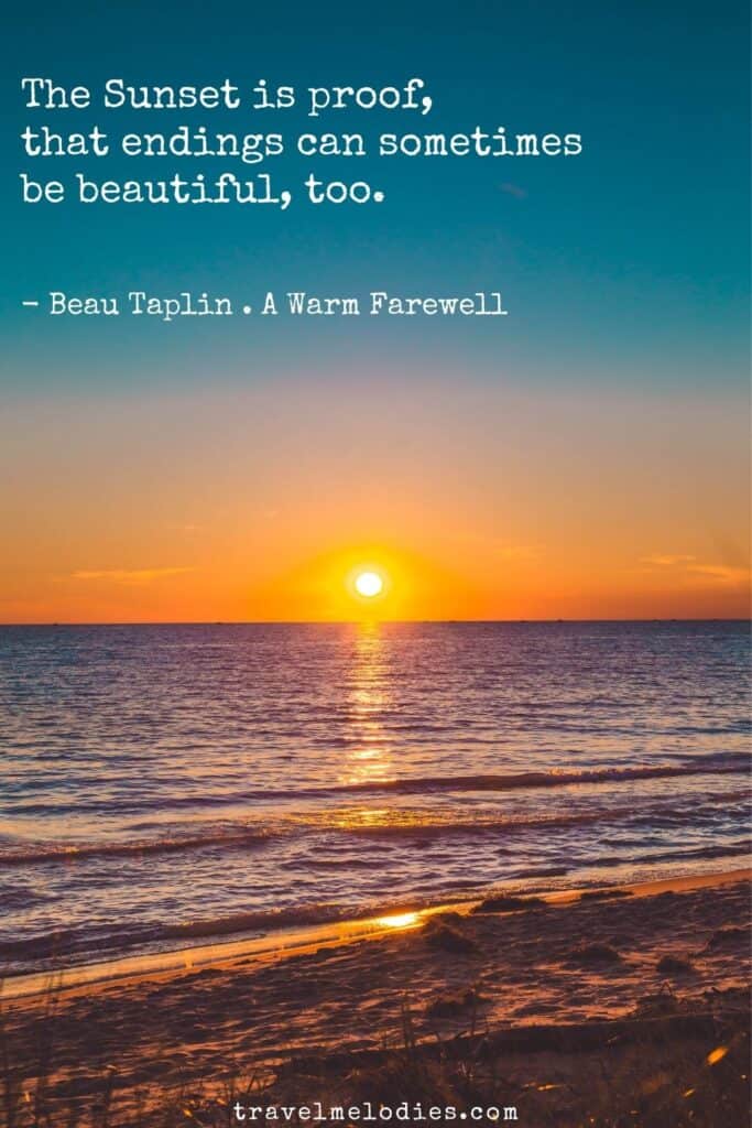 beau taplin sunset short quotes sunsets quotes