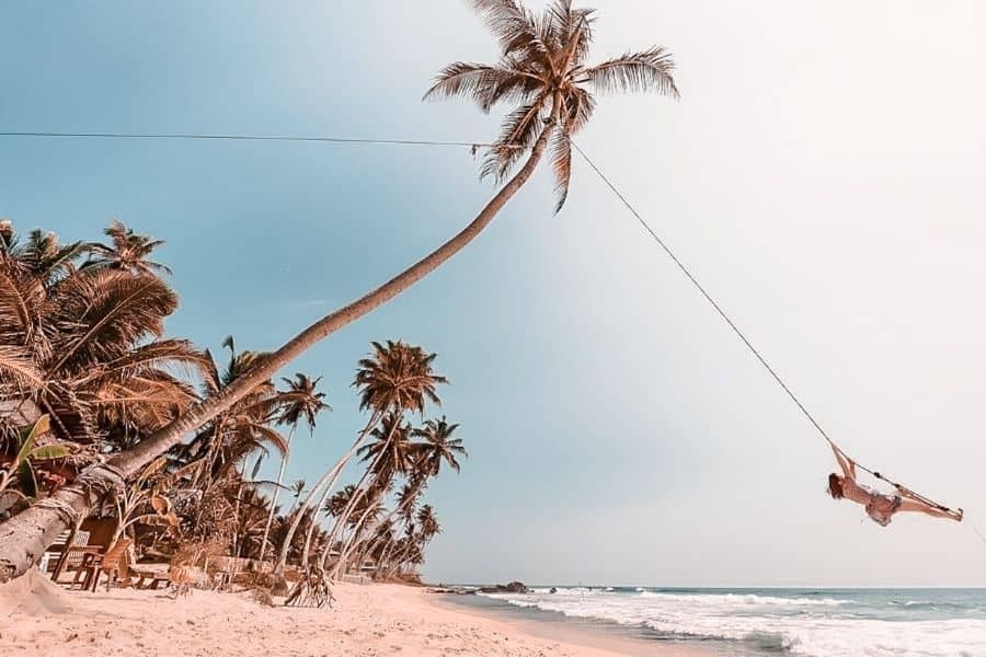 dalawella beach in sri lanka