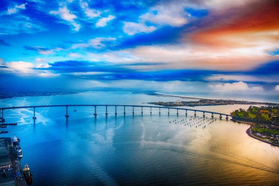 Coronado bridge San Diego California west coast usa