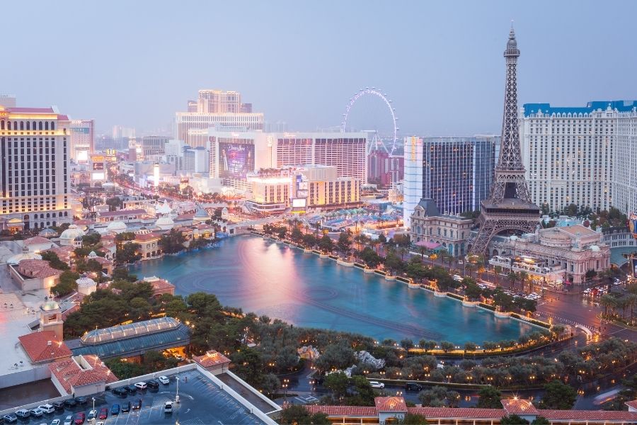 las vegas nevada west coast usa
