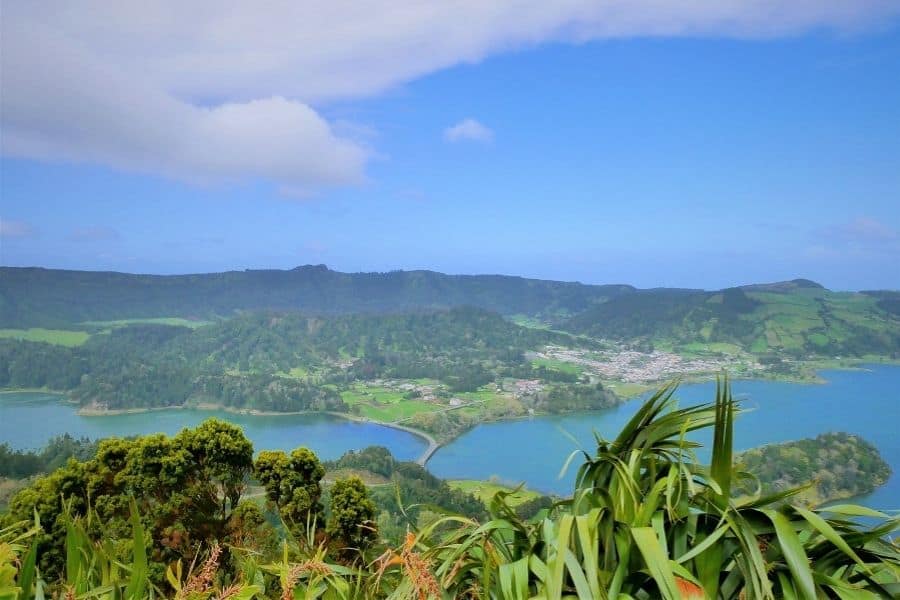 Sete Cidades vista São Miguel Island Azores Portugal Islands in Europe