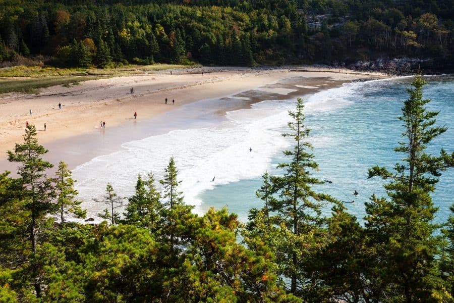 acadia sand beach bar harbor maine best East Coast USA beach Travelmelodies