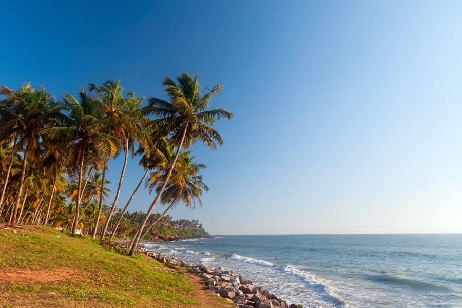 varkala beach places in india