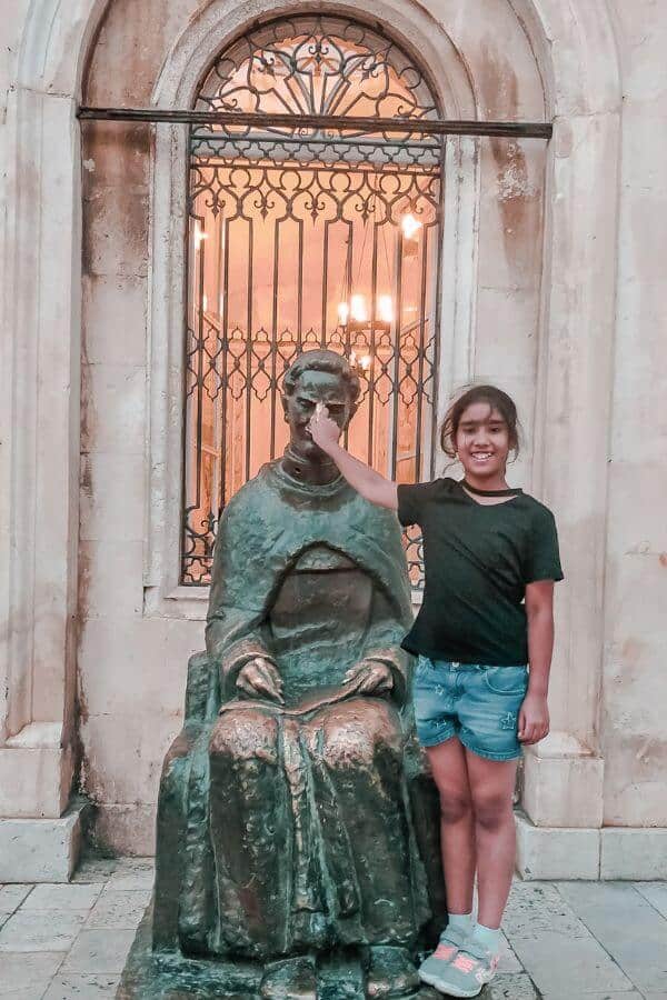 marin drzic statue dubrovnik croatia