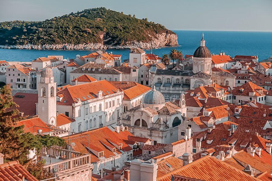 view of dubrovnik city walls