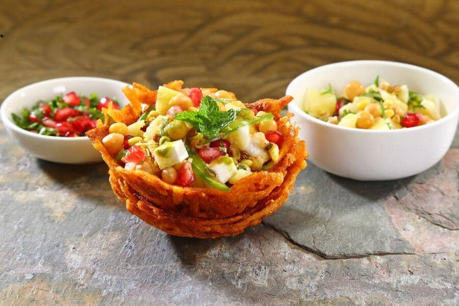 basket chaat street food india