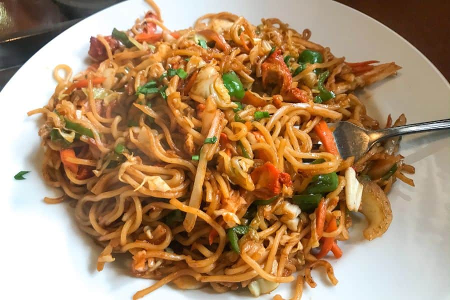 chowmein chinese indian street food