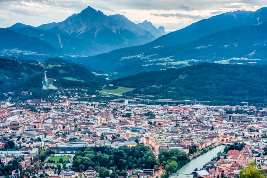 innsbruck as seen from nordkette 