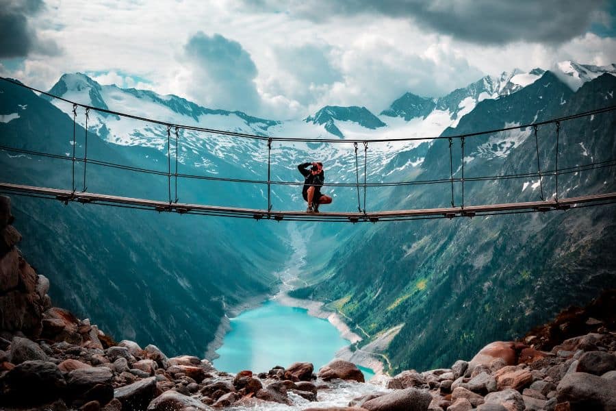 schlegeisspeicher lake olpererhutte hike austria