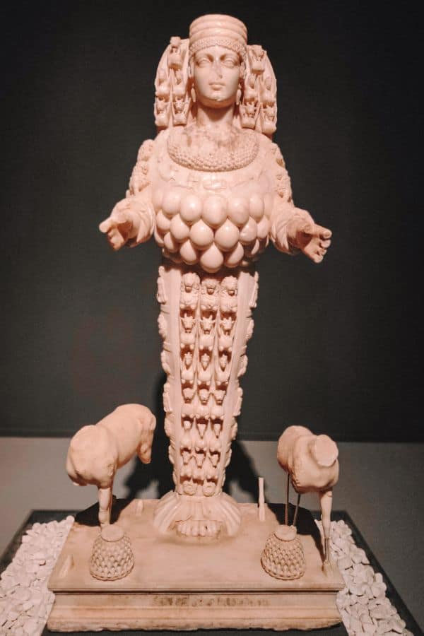 statue of artemis in the ephesus museum