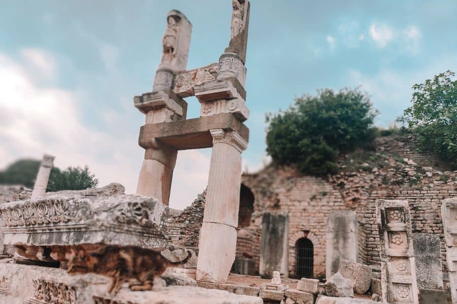 temple of domitian ephesus ancient city turkey turkiye