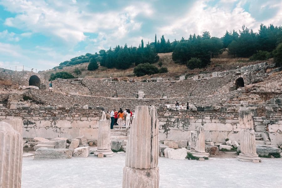the odeon theatre of ephesus archeological site turkey