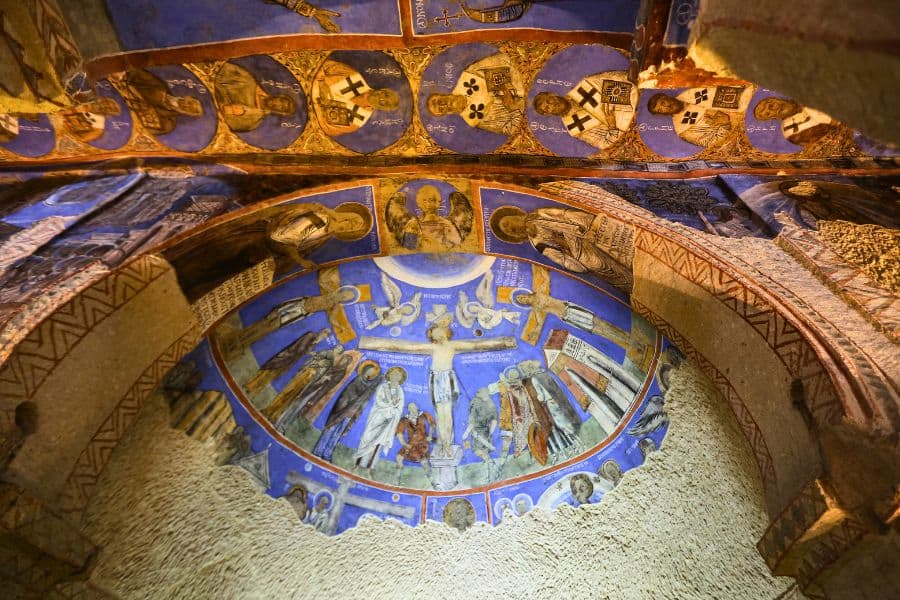 frescoes narrating Jesus’ life in buckle church tokali goreme open air museum