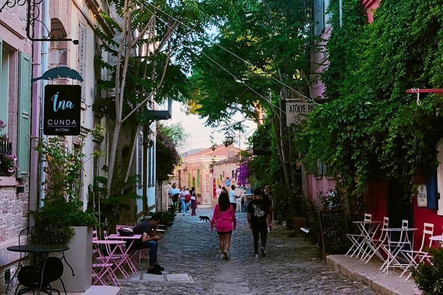 cunda island streets 