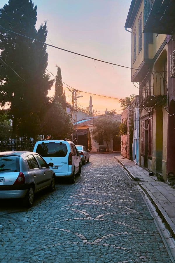 streets ayvalik balikesir turkey