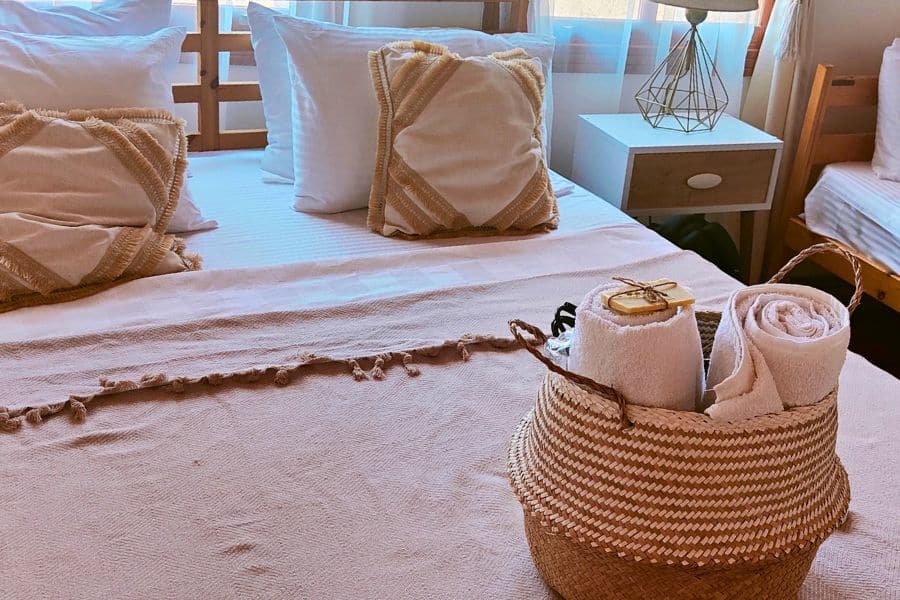 tastefully decorated room at hanole guest house ayvalik turkey
