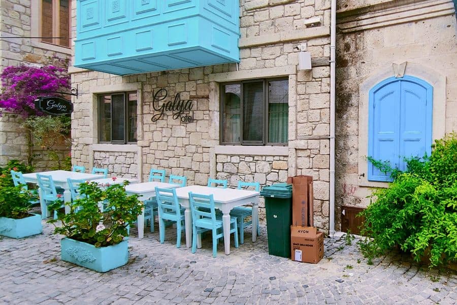 characterful stone architecture of alacati turkey