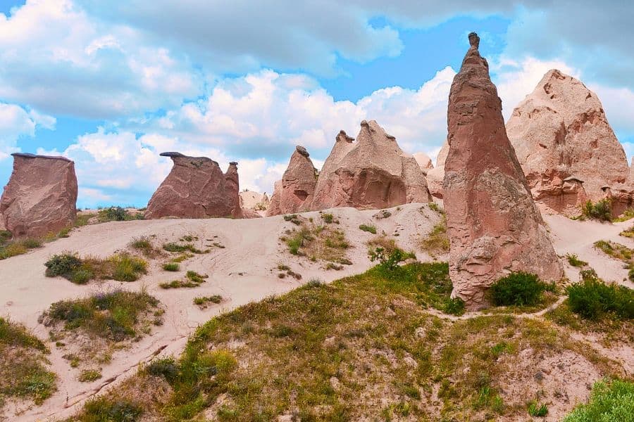 unique rock formations at devrent valley aka imagination valley in cappadocia