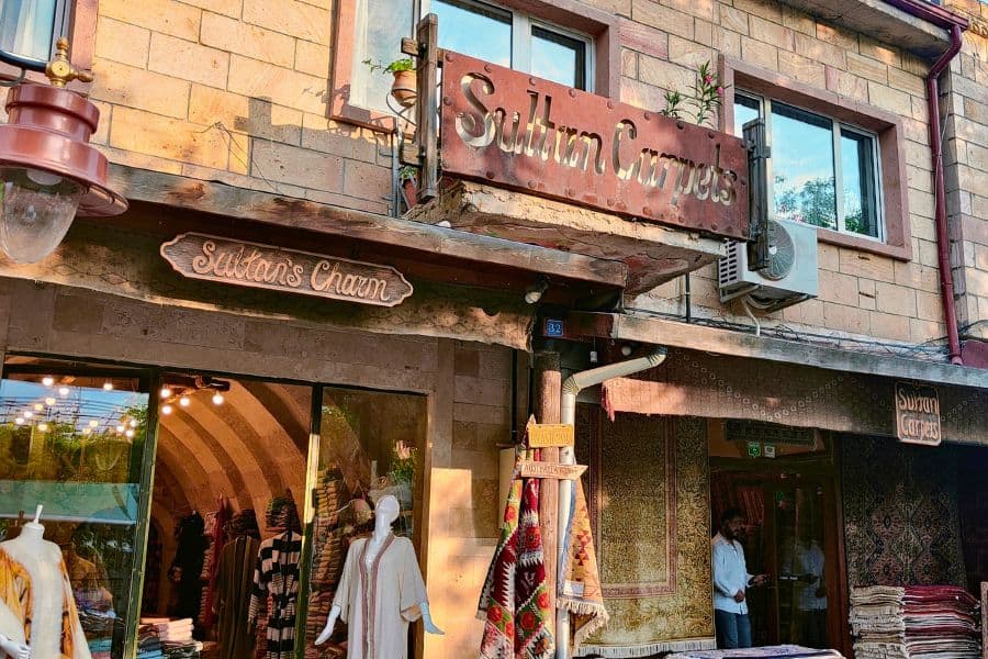 sultan carpets goreme cappadocia shopping turkey